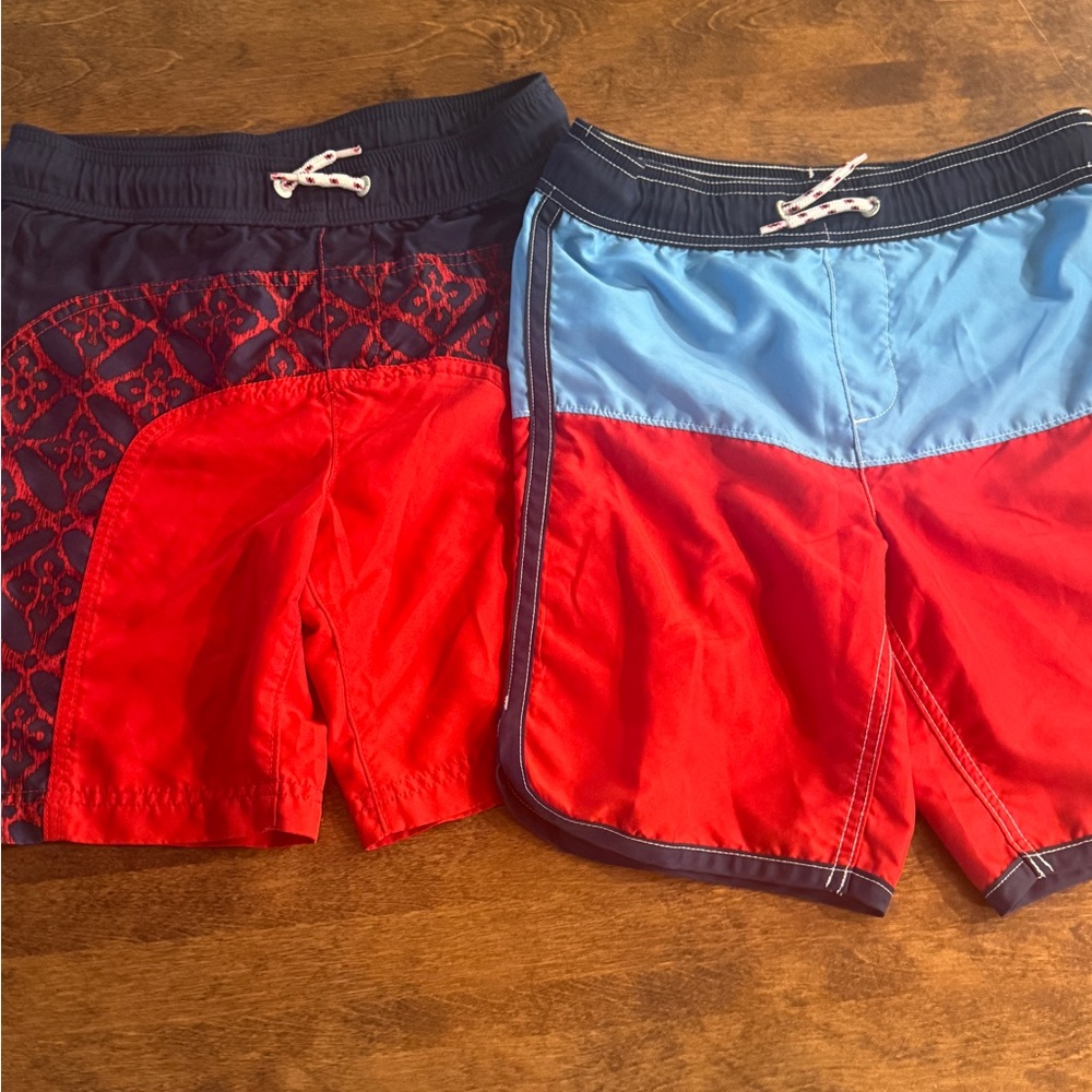 Lands End Boys Swim Shorts Set Sz SM LOT
